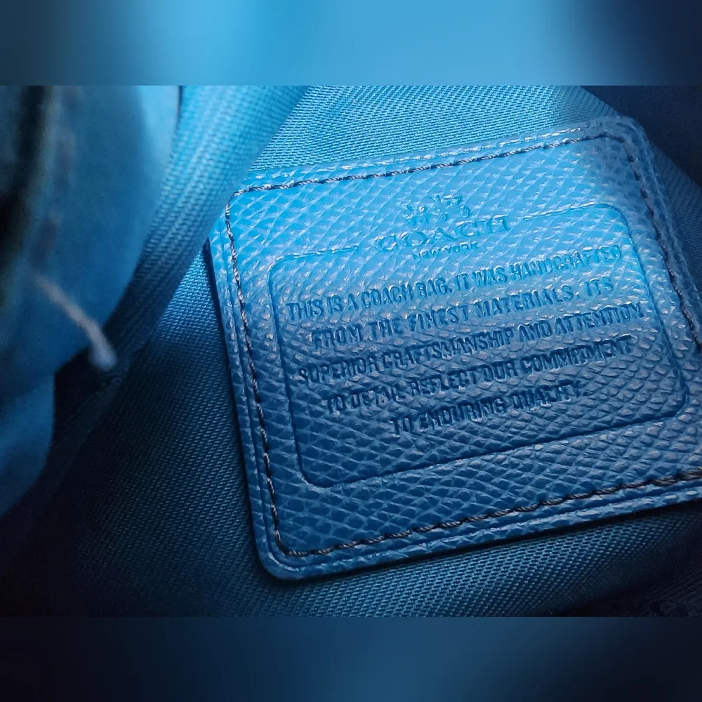 Coach Teal Messenger Bag - Picture 9 of 13